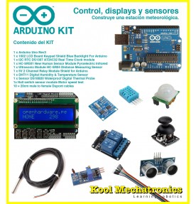Kit Control, displays y sensores + Arduino UNO