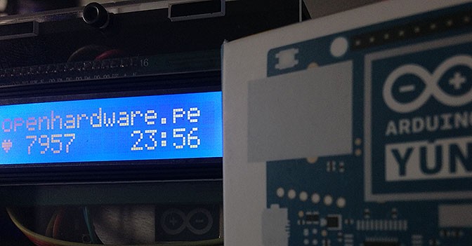 Contador de Likes en Facebook, Arduino Yún para dummies